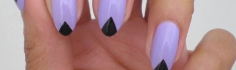 Triangle Tipped Nails Nail Art